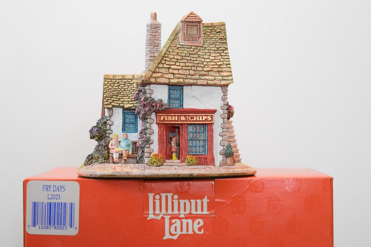 リリパットレーンFRY DAYS Lilliput Lane - Fry Days - L2023 Mint its original box with