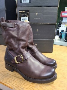 frye brown leather boots