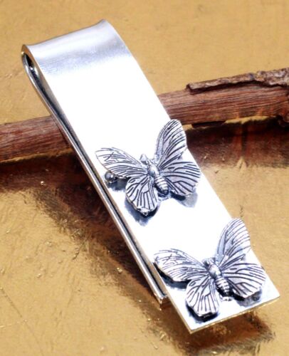 925 Sterling Silver Handmade Jewelry Attractive 925 Silver Money Clip Size-3-4 - Picture 1 of 6