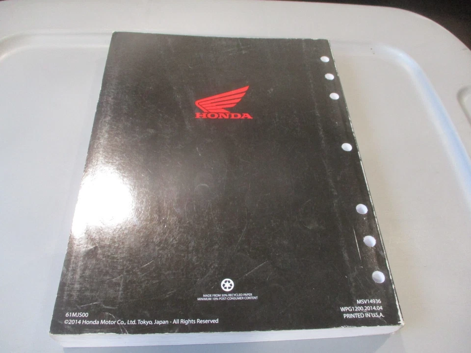 Manual de servicio Honda OEM 2015-2016 NC700 JD NM4 61MJS00 Foto 3 de 3