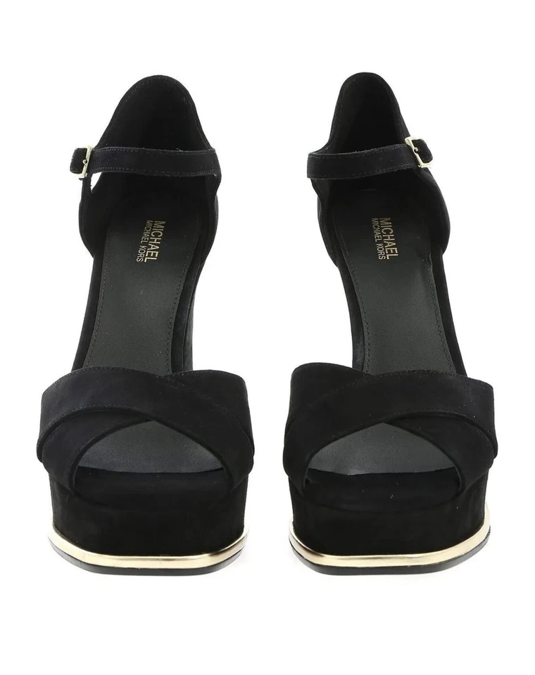 NUEVO EN CAJA Michael Kors Elana Plataforma Sandalia Zapatos Gamuza Talla 7.5 Foto 2 de 2