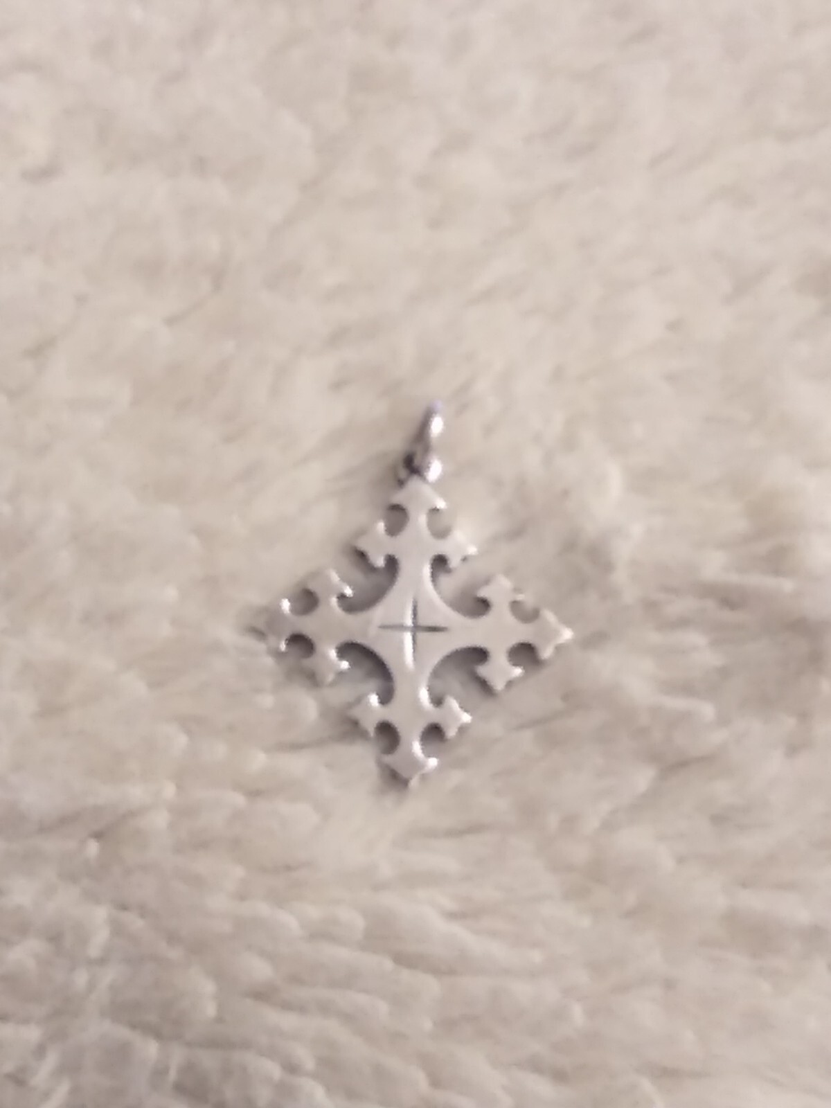 RARE HTF Retired James Avery Sterling Peace With God Cross Pendant