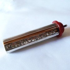 Antiker Lippenstifthalter 800 Silber Lippenstift / CO 181