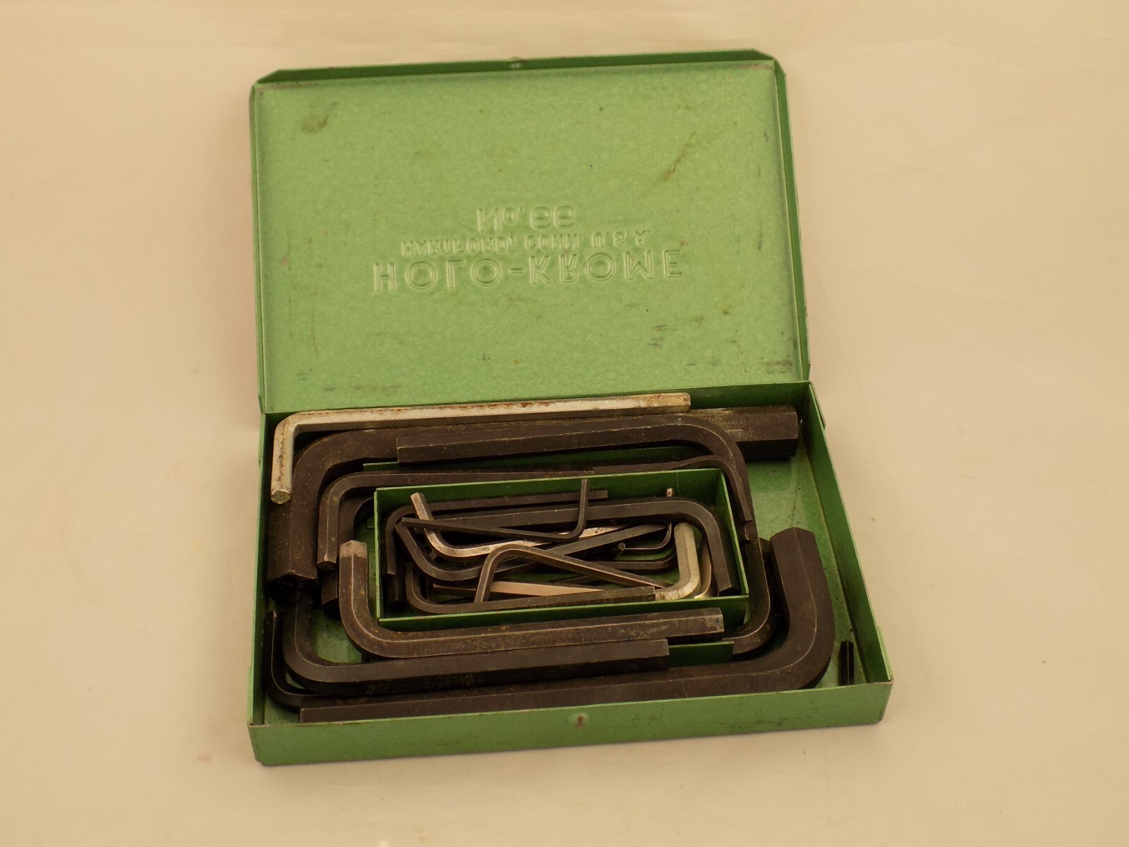 Vintage HoloKrome No 66 Socket Screw Key Set With CaseIncludes 35