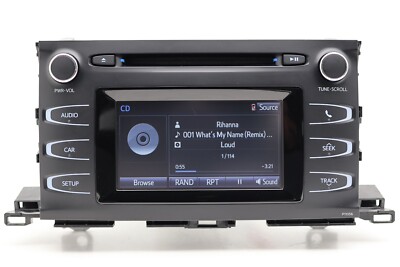 2013-19 TOYOTA Highlander Radio Touch Screen MP3 Player STEREO RECEIVER UNIT OEM