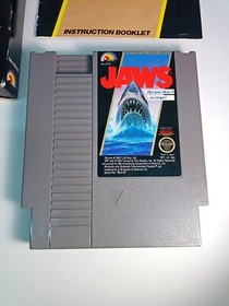 Jaws NES (Nintendo, 1987) Box, Manual, Cartridge - RARE & TESTED