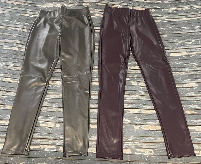Women’s Size Xs Small Leather Like Leggings Shinny Lot Of 2 New Loft Francescas