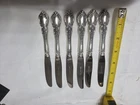 Lot Of 6 Charlemagne By Towle Sterling Handled Dessert Knives