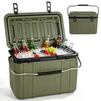 25 Quart Dark Green HDPE Cooler, 5-7 Day Ice Retention, Heavy-Duty