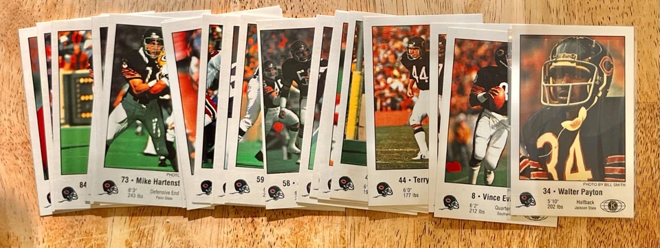1981 Chicago Bears Police Kiwanis Club 24 Card Set, Includes Walter Payton RARE - Image 3 of 4