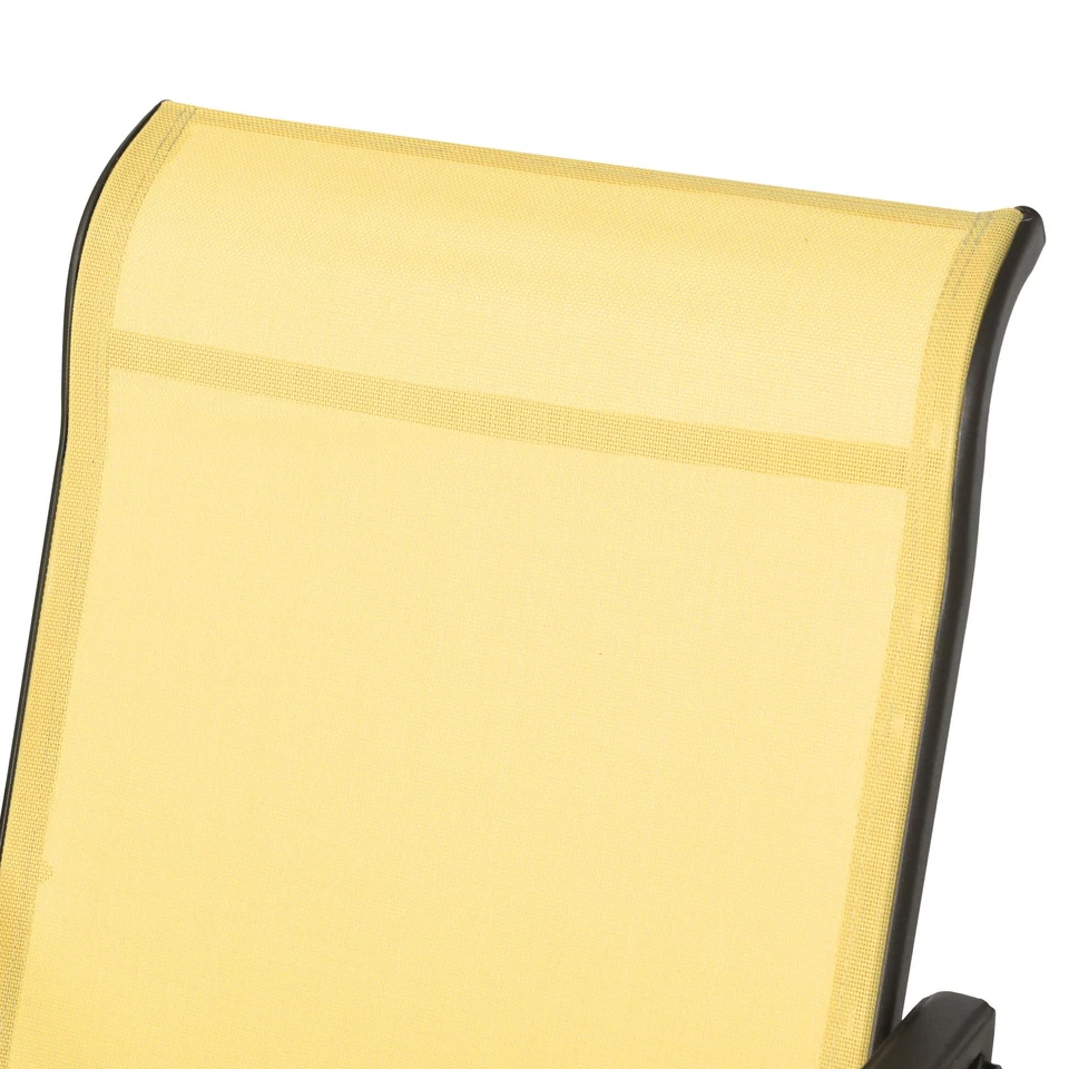 3-Piece Outdoor Gliders Set Bistro Set with Steel Frame Foto 2 de 4