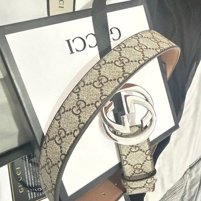 Gucci belt -size 115cm-SIlver buckle uk