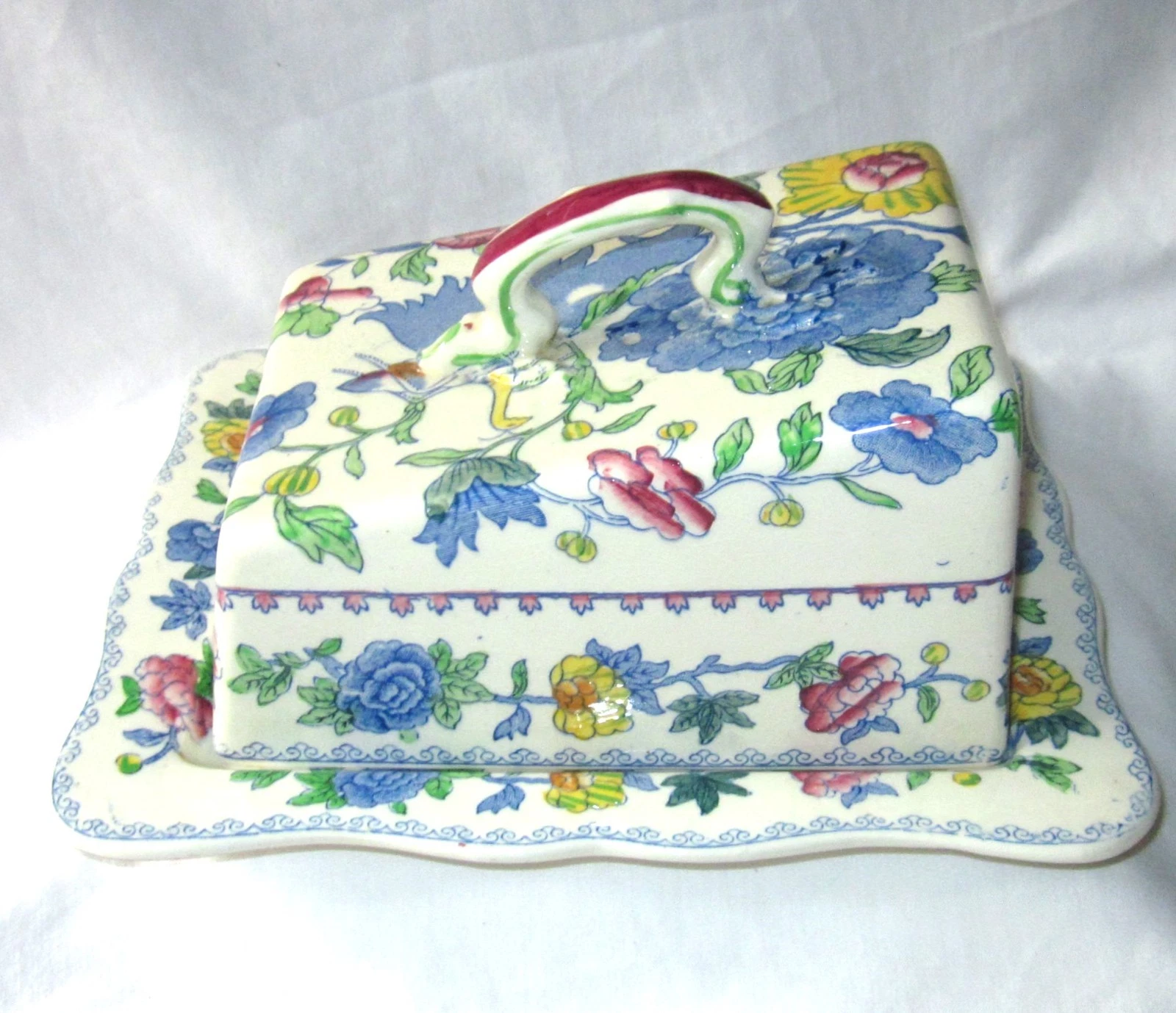 MASON’S REGENCY PATTERN CHEESE DISH 1930s