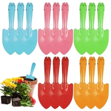 Mini Colorful Trowel Metal Garden Hand Shovels, 15 pcs Garden Tools for Teens...