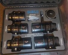 Sirui Venus T2.9 1.6x Full-Frame Anamorphic 5-Lens Kit+2xAdapter+Diopter L mount