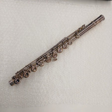 YAMAHA YFL-63 Flute Silver E mechanism Used with Hard Case