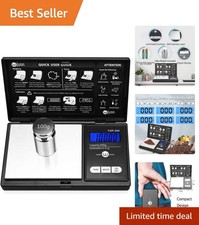 Stainless Steel Pocket Scale 200g Capacity with Auto Shut Off LCD Display
