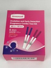 Amazewell Ovulation and Early Detection Pregnancy Combo Test Kit 08/2027