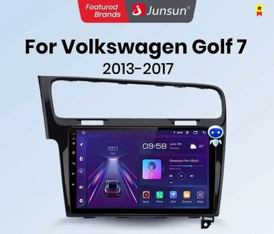JUNSUN AUTORADIO Golf 7 GPS ANDROID 6GB+128 WLAN 4G CARPLAY Android Auto DSP