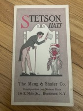 antique original Stetson Hats Vintage Ephemera Booklet meng shafer catalog 1920
