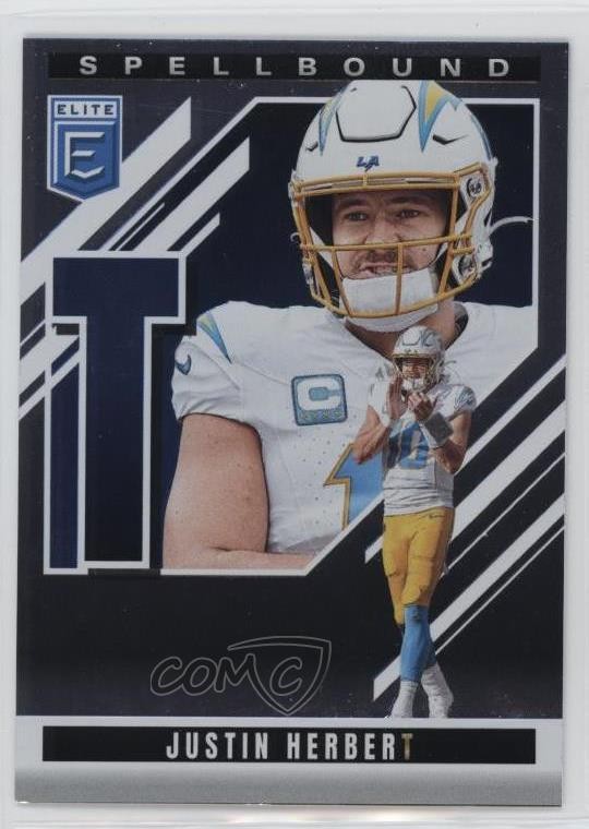 2025 Panini Donruss Elite Spellbound Lavender Justin Herbert #40 3n1