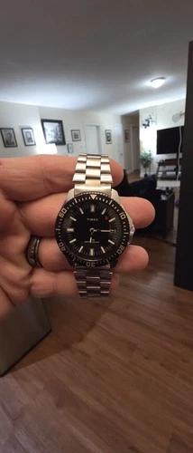 Timex 1980s Vintage Manual Wind Red Dot Dive Watch