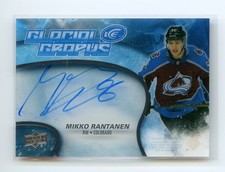 2018-19 Upper Deck Ice Glacial Graphs Auto Mikko Rantanen #GG-MR Colorado