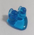 Lot Of 3 Vintage LEE WARD Blue Bird Glass Figurines, Love Birds + Bonus Dolphin — photo 2