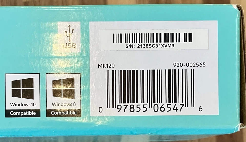 Brand New!~Logitech Fullsize Optical Keyboard and Mouse~Black - Image 2 of 4