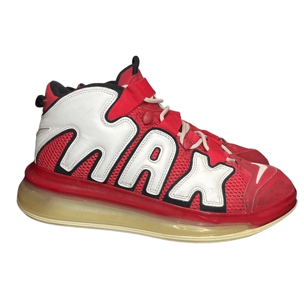 靴 NIKE AIR MORE UPTEMPO 720 New Nike Air More Uptempo 720 University Red CJ3662-600 Size 10.5