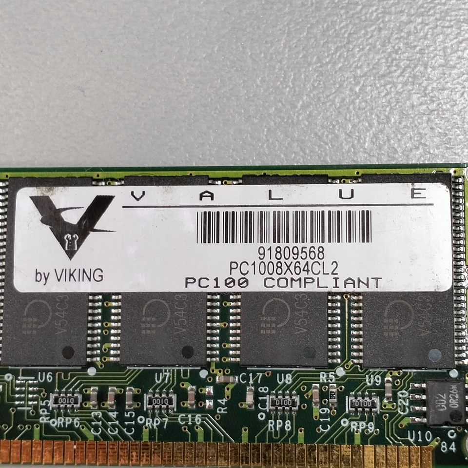 Viking 64MB RAM PC100 100MHz CL2 3.3V 168-pin non-ECC DIMM PC1008X64-CL2 - Image 2 of 4