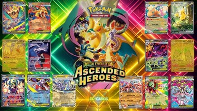 Ascended Heroes Pokémon Cards, EX , Ultra Rare, Full Art, English, NM.