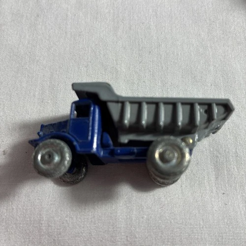 Moko Lesney Matchbox Series No. 6 blue and grey dump Diecast metal truck.