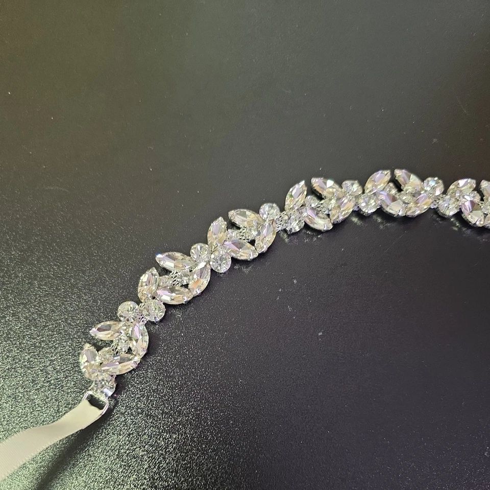 Strassgürtel Brautkleidgürtel Festlicher Gürtel Universal Größe Neu - Bild 2 von 4