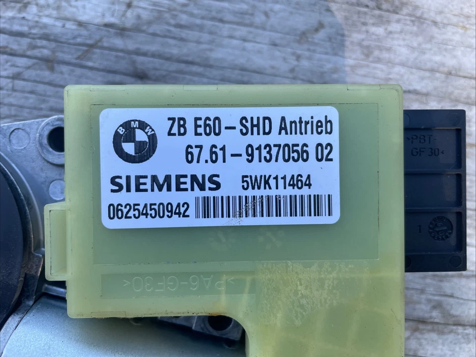 BMW 750I 745I 530I 528i 2002-2010 E65 E66 E60 techo corredizo motor techo corredizo transmisión OEM Foto 4 de 4