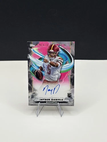 2024 Topps Inception - Rookie Autographs Jayden Daniels #RA-JD /99 Pink (AU, RC)