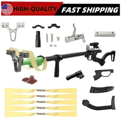 Portable Outdoor Hunting Fishing Powerful Rifle Slingshot Rifle W/Laser Aiming