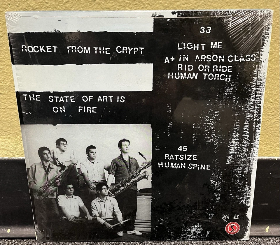 Rocket From The Crypt The State Of Art Is On Fire 10” Vinyl RARE 1995 SFTRI320 - Image 2 of 4