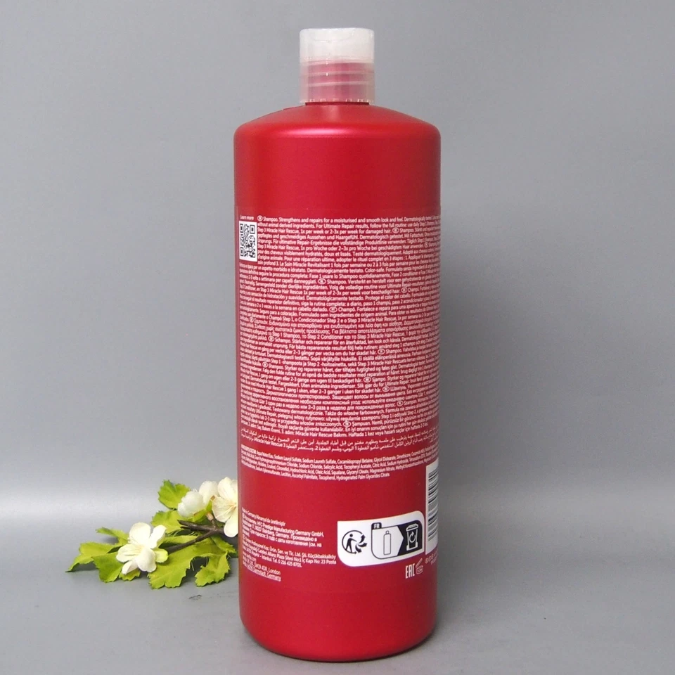 CON BOMBA Wella Ultimate Champú Reparador 33.8oz / 1000ml Foto 2 de 4