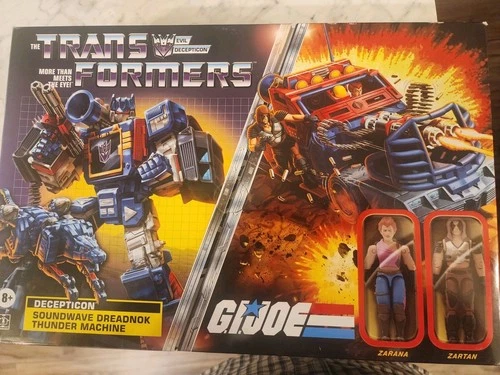 Transformers x G.I. Joe Soundwave Dreadnok Thunder Machine Set Complete