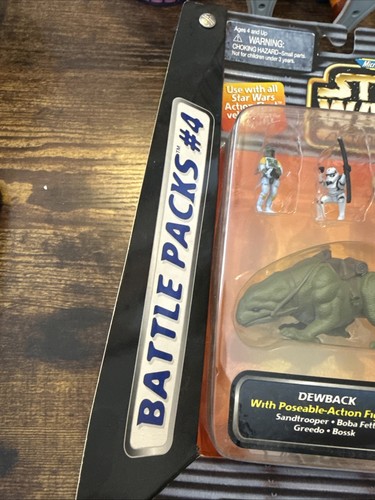 Neu 1996 Star Wars Micro Machines Action Fleet Battle Packs #4 Dewback - Bild 6 von 10