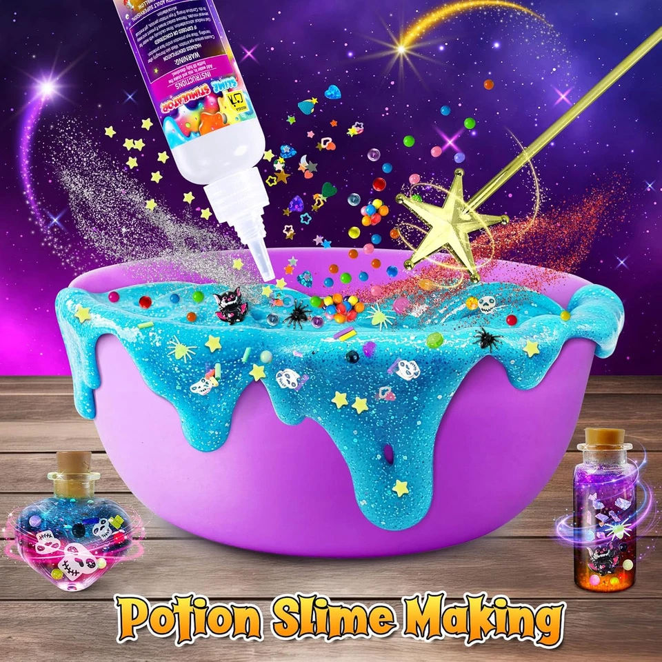 Galaxy Wizard Slime Making Kit per Bambini, Set Fai Da Te Con Add-In, Glitter Cr - Immagine 4 di 4