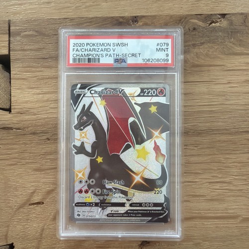 Pokemon Charizard V 079/073 Secret Rare Champion's Path PSA 9