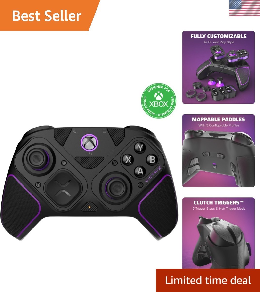Victrix Pro BFG Control Hub Game Controller with Remappable