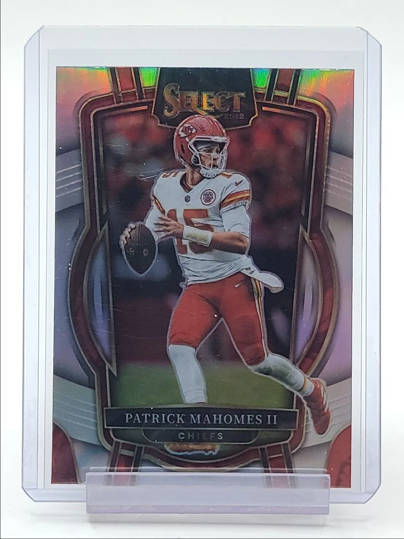PATRICK MAHOMES II 2022 SELECT CLUB LEVEL FOOTBALL SILVER PRIZM CHIEFS Q1787
