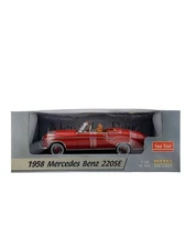Sun Star 1958 Mercedes Benz 220SE Red 1:18 Scale Die-Cast Vehicle 3551 New Rare