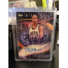Topps Midnight Rookie Jersey Autograph Richard Jefferson Serial #/50 Nets NBA