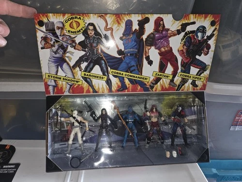 *NEW* GI JOE COBRA SET Hasbro GI Joe 25th Anniversary 5 Pack - 1/18 Scale (3.75-