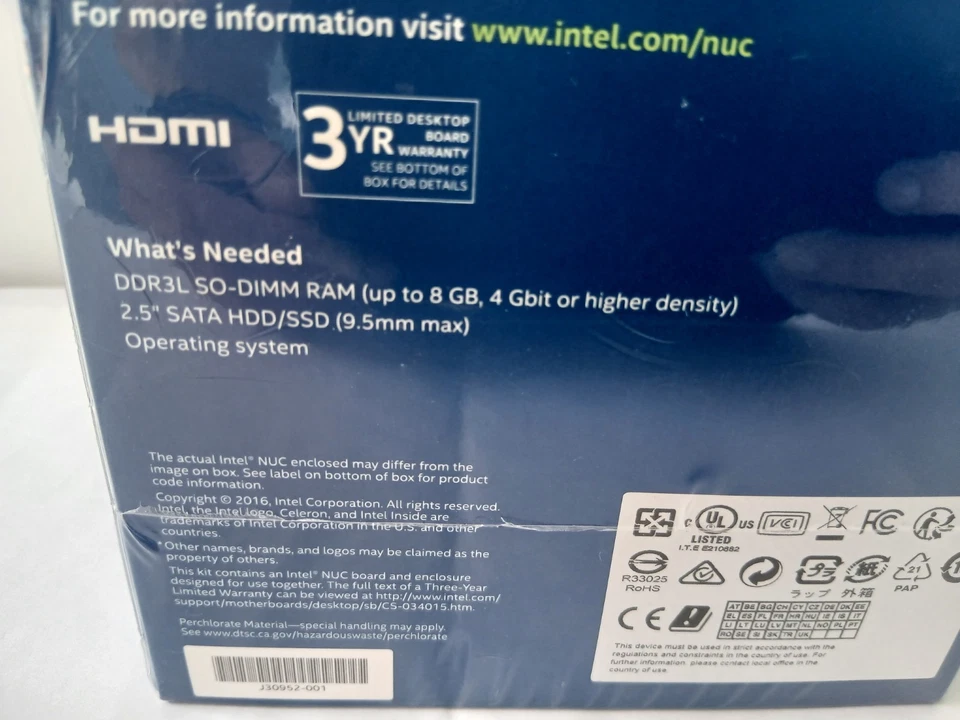 INTEL NUC NUC6CAYH A MINI PC KIT WITH INTEL CELERON 2021-BRAND NEW SEALED/MINT - Image 4 of 4