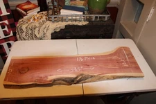 BEAUTIFUL LIVE EDGE THICK EASTERN RED CEDAR SLAB SHIPS FREE